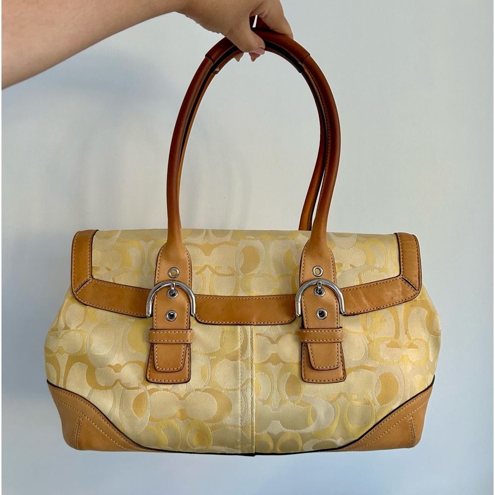 Vintage Coach Yellow Bag